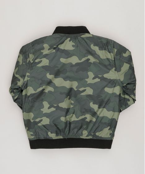 jaqueta infantil camuflada
