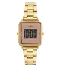 Kit-de-Relogio-Digital-Condor-Feminino---Brinco---Colar---COBJ3220ACK4T-Dourado-9977535-Dourado_1