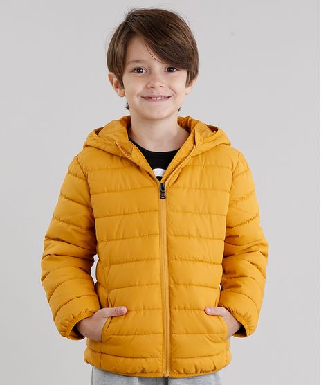 Jaqueta-Infantil-Puffer-com-Capuz-Manga-Longa-Amarela-8846184-Amarelo_1