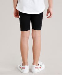 Bermuda-Infantil-com-Estampa-Minnie-em-Algodao---Sustentavel-Preta-9044104-Preto_2