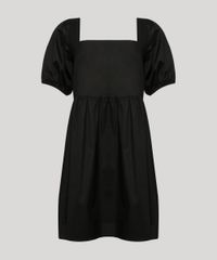 Vestido-Feminino-Plus-Size-Mindset-Curto-com-Laco-Manga-Bufante-Preto-9984336-Preto_6