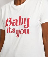 T-Shirt-Feminina-Mindset--Baby-It-s-You--Manga-Curta-Decote-Redondo-Off-White-9985974-Off_White_3