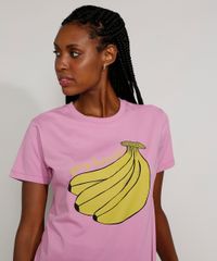 T-Shirt-Feminina-Mindset--Going-Bananas--Manga-Curta-Decote-Redondo-Rosa-9985971-Rosa_4