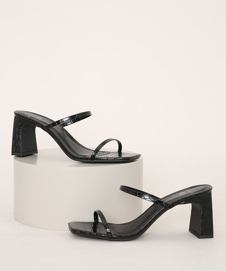 Tamanco-Feminino-Mindset-Salto-Reto-Medio-Texturizado-Croco-Preto-9983139-Preto_1