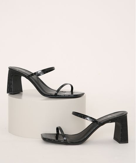 Tamanco-Feminino-Mindset-Salto-Reto-Medio-Texturizado-Croco-Preto-9983139-Preto_1