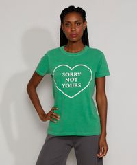 T-Shirt-Feminina-Mindset-Coracao--Sorry-Not-Yours--Manga-Curta-Decote-Redondo-Verde-9984159-Verde_1