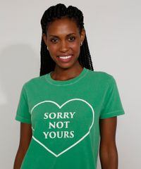 T-Shirt-Feminina-Mindset-Coracao--Sorry-Not-Yours--Manga-Curta-Decote-Redondo-Verde-9984159-Verde_5