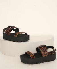 Sandalia-Flatform-Feminina-Oneself-Animal-Print-Onca-Salto-Baixo-Tratorado-Preta-9983117-Preto_1