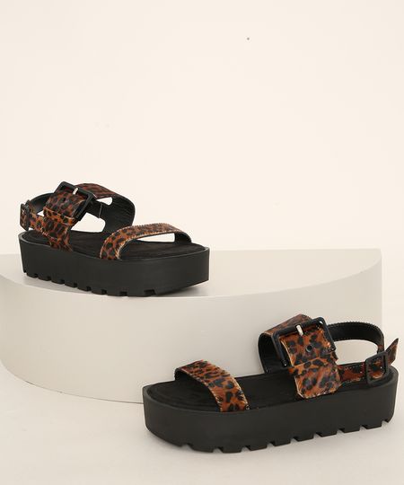 Sandalia-Flatform-Feminina-Oneself-Animal-Print-Onca-Salto-Baixo-Tratorado-Preta-9983117-Preto_1