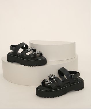 Sandalia-Flatform-Feminina-Oneself-com-Correntes-Salto-Baixo-Tratorado-Preta-9983159-Preto_1