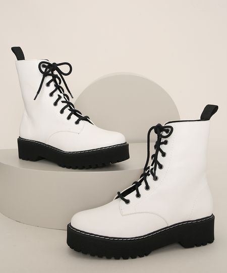 Coturno Branco Feminino Oneself
