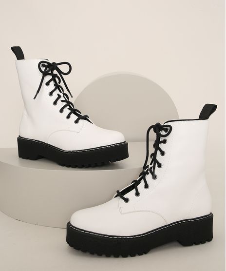 Coturno Branco Feminino Oneself