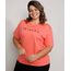 Camiseta-Feminina-Plus-Size-Friends-Manga-Curta-Decote-Redondo-Coral-9983947-Coral_1