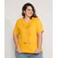 Camiseta-Feminina-Plus-Size-Sininho-Manga-Curta-Decote-Redondo-Mostarda-9983950-Mostarda_1