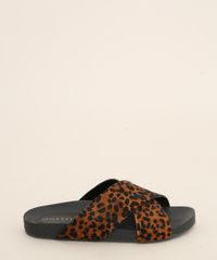 Rasteirinha-Feminina-Oneself-Estampada-Animal-Print-Onca-com-Tiras-Cruzadas-Preta-9983118-Preto_2