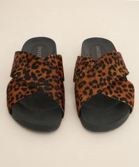 Rasteirinha-Feminina-Oneself-Estampada-Animal-Print-Onca-com-Tiras-Cruzadas-Preta-9983118-Preto_5
