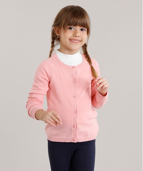 Cardigan-Infantil-Basico-em-Trico-Rosa-8871226-Rosa_1