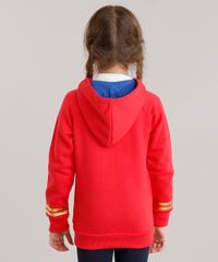Blusao-Infantil-em-Moletom-Mulher-Maravilha-com-Giltter-em-Algodao---Sustentavel-Vermelho-8833428-Vermelho_2