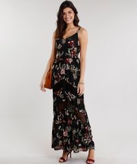 Vestido-Feminino-Longo-Estampado-Floral-com-Renda-Alca-Preto-8881355-Preto_3
