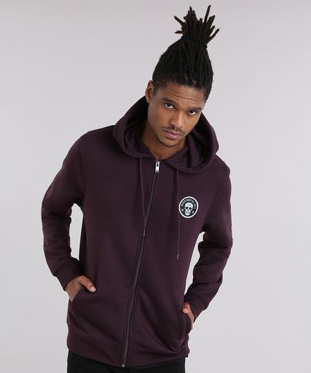 Blusao-em-Moletom-com-Patch-Caveira--Mixed-Martial-Arts--Vinho-8829252-Vinho_1