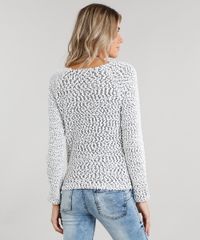 Sueter-Feminino-em-Trico-Manga-Longa-Gola-Redonda-Cinza-Mescla-8844279-Cinza_Mescla_2