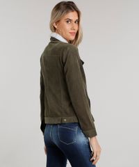 Jaqueta-Feminina-em-Veludo-Cotele-com-Pelo-Verde-Militar-8855886-Verde_Militar_2