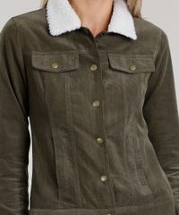 Jaqueta-Feminina-em-Veludo-Cotele-com-Pelo-Verde-Militar-8855886-Verde_Militar_4