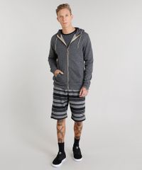 Blusao-Masculino-Basico-em-Moletom-com-Capuz-Manga-Longa-Cinza-Mescla-Escuro-8832542-Cinza_Mescla_Escuro_3