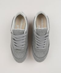 Tenis-Feminino-Moleca-Flatform-Running-em-Feltro-com-Recorte-Metalizado-Chumbo-9050583-Chumbo_4