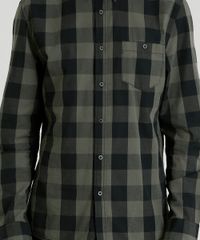 Camisa-Masculina-Xadrez-Manga-Longa-Verde-Militar-8448795-Verde_Militar_4