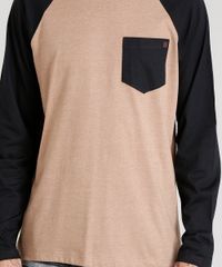 Camiseta-Masculina-com-Bolso-Manga-Longa-Raglan-Gola-Careca-Marrom-8582091-Marrom_4