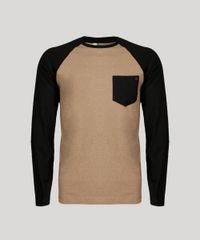 Camiseta-Masculina-com-Bolso-Manga-Longa-Raglan-Gola-Careca-Marrom-8582091-Marrom_5