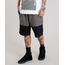 Bermuda-Masculina-Relaxed-em-Moletom-com-Recorte-Cinza-Mescla-Escuro-8586711-Cinza_Mescla_Escuro_1