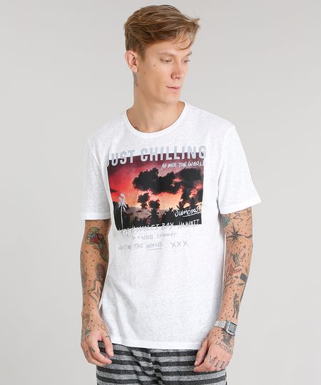 Camiseta-Masculina-Mescla--Just-Chilling--Manga-Curta-Gola-Careca-Branca-8965493-Branco_1