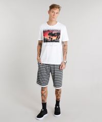 Camiseta-Masculina-Mescla--Just-Chilling--Manga-Curta-Gola-Careca-Branca-8965493-Branco_3