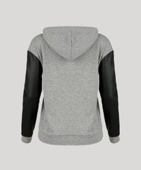 Blusao-Feminino-em-Moletom-Manga-Longa-Diferenciada-Gola-com-Capuz-Cinza-Mescla-8846260-Cinza_Mescla_6