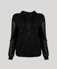 Blusao-Feminino-em-Moletom-Manga-Longa-Diferenciada-Gola-com-Capuz-Preto-8846260-Preto_5