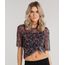 Blusa-Feminina-em-Tule-Estampada-Floral-com-Regata-Manga-Curta-Gola-Redonda-Preta-9046743-Preto_1