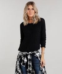 Sueter-Feminino-em-Trico-Manga-Longa-Gola-Redonda-Preto-8844279-Preto_1