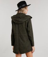 Parka-Feminina-Estampada-Manga-Longa-Gola-com-Capuz--Verde-Militar-8855384-Verde_Militar_2