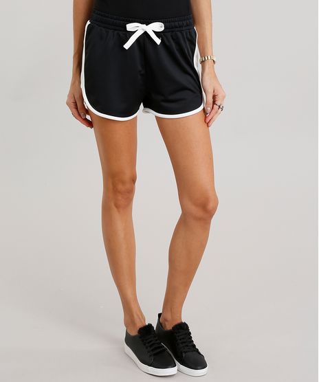 Short-Feminino-Running-Esportivo-com-Recorte-Contrastante-Preto-8918849-Preto_1
