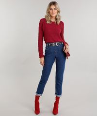 Sueter-Feminino-em-Trico-Manga-Longa-Gola-Redonda-Vinho-8844279-Vinho_3