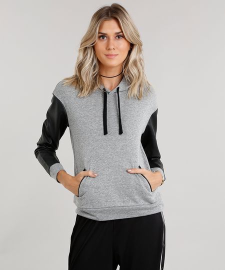 Blusao-Feminino-em-Moletom-Manga-Longa-Diferenciada-Gola-com-Capuz-Cinza-Mescla-8846259-Cinza_Mescla_1