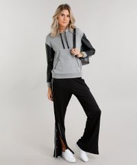 Blusao-Feminino-em-Moletom-Manga-Longa-Diferenciada-Gola-com-Capuz-Cinza-Mescla-8846259-Cinza_Mescla_3