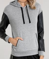 Blusao-Feminino-em-Moletom-Manga-Longa-Diferenciada-Gola-com-Capuz-Cinza-Mescla-8846259-Cinza_Mescla_4