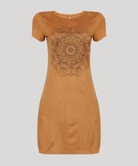Vestido-Feminino-em-Suede-Curto-com-Mandala-Manga-Curta-Caramelo-9034085-Caramelo_5 Vestido-Feminino-em-Suede-Curto-com-Mandala-Manga-Curta-Caramelo-9034085-Caramelo_5