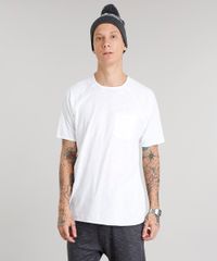 Camiseta-Masculina-com-Bolso-Manga-Curta-Gola-Careca-Branca-9014712-Branco_1