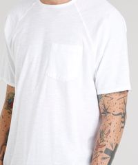 Camiseta-Masculina-com-Bolso-Manga-Curta-Gola-Careca-Branca-9014712-Branco_4
