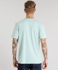 Camiseta-Masculina-Listrada-Manga-Curta-Gola-Careca-Verde-Claro-8960849-Verde_Claro_2