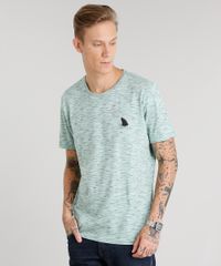 Camiseta-Masculina-Flame-com-Estampa--Tubarao--Manga-Curta-Gola-Careca-Verde-Claro-9028192-Verde_Claro_1